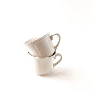 Vintage ironstone tea/coffee cups - set of 2